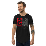2Big2Strong Herren-T-Shirt mit abgerundetem Saum