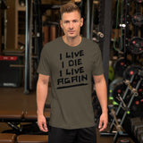 I Live Again Kurzärmeliges Unisex-T-Shirt