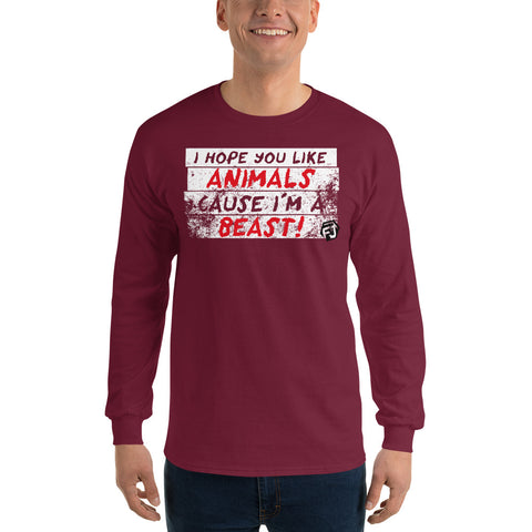 FJ I'm a Beast Herren-Langarmshirt