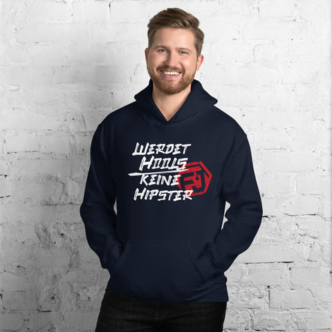 Anti-Hipster Unisex-Kapuzenpullover